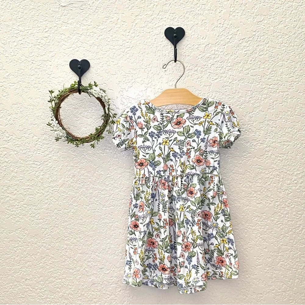24M Pastel Wildflower Floral Dress – Flowy & Comfy